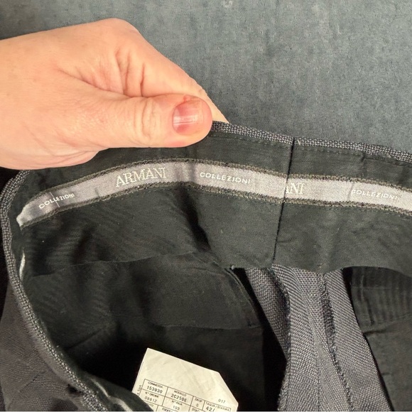 Armani Collezioni Gray Classic Suit with Notch Lapel Sz 42L— pant, 42 R jacket - Picture 9 of 10